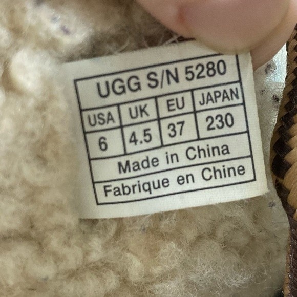 Ugg Goldeneye Duck Boots 2 Tone Brown Leather Shoes Event Waterproof, size 6 - Picture 8 of 10